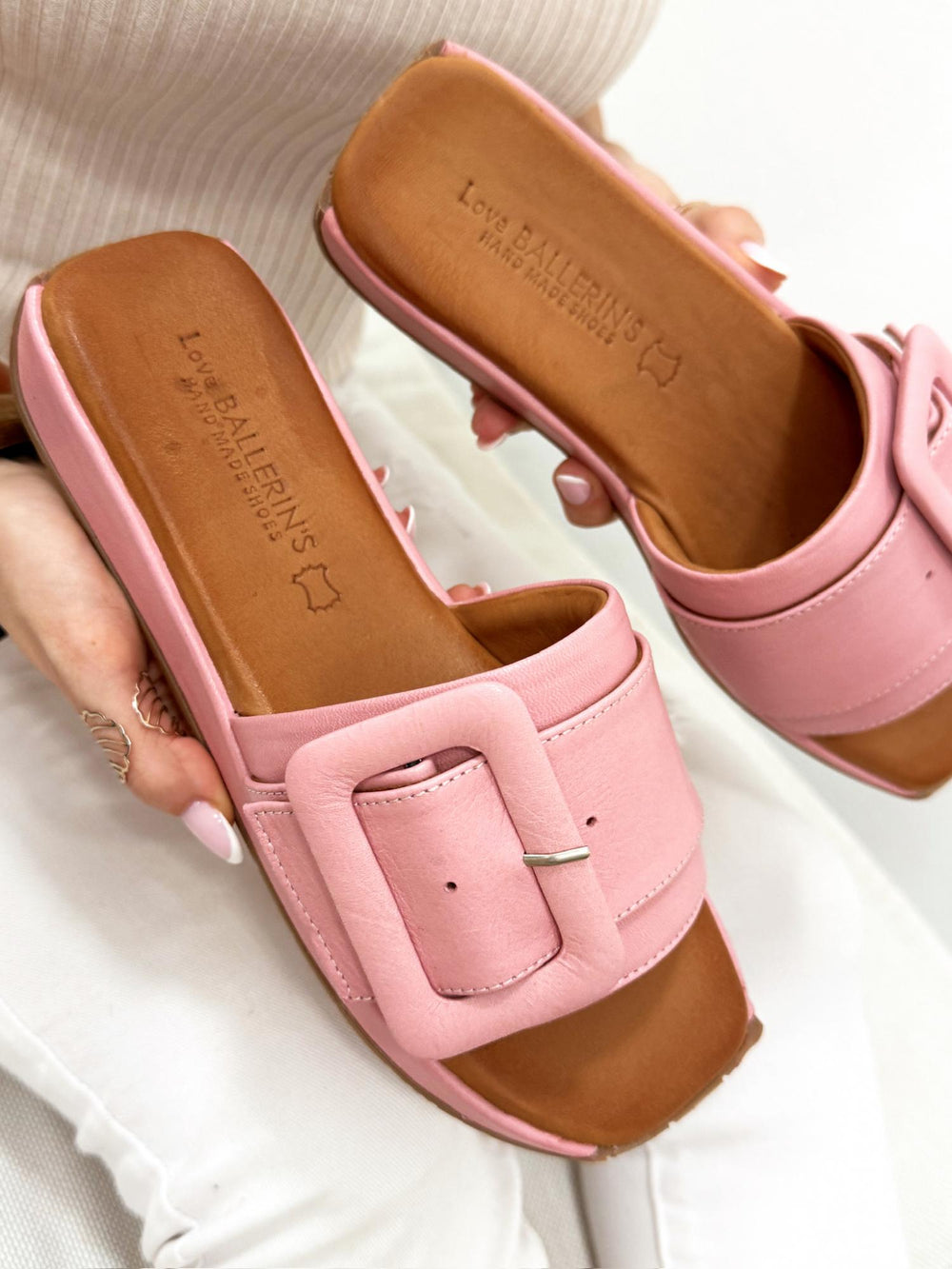 Lederpuschen G207 - ROSE
