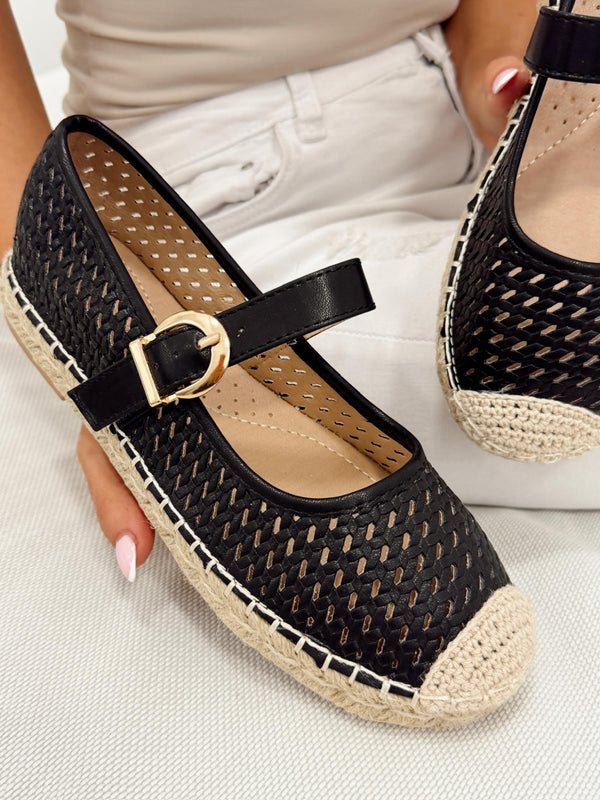 Women flats G321 - BLACK