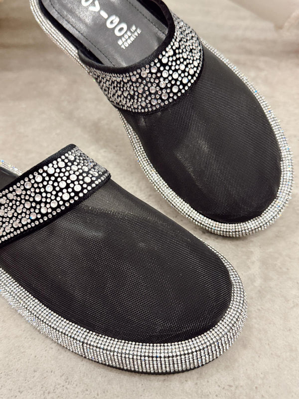 Women Slippers and Mules G483 - BLACK