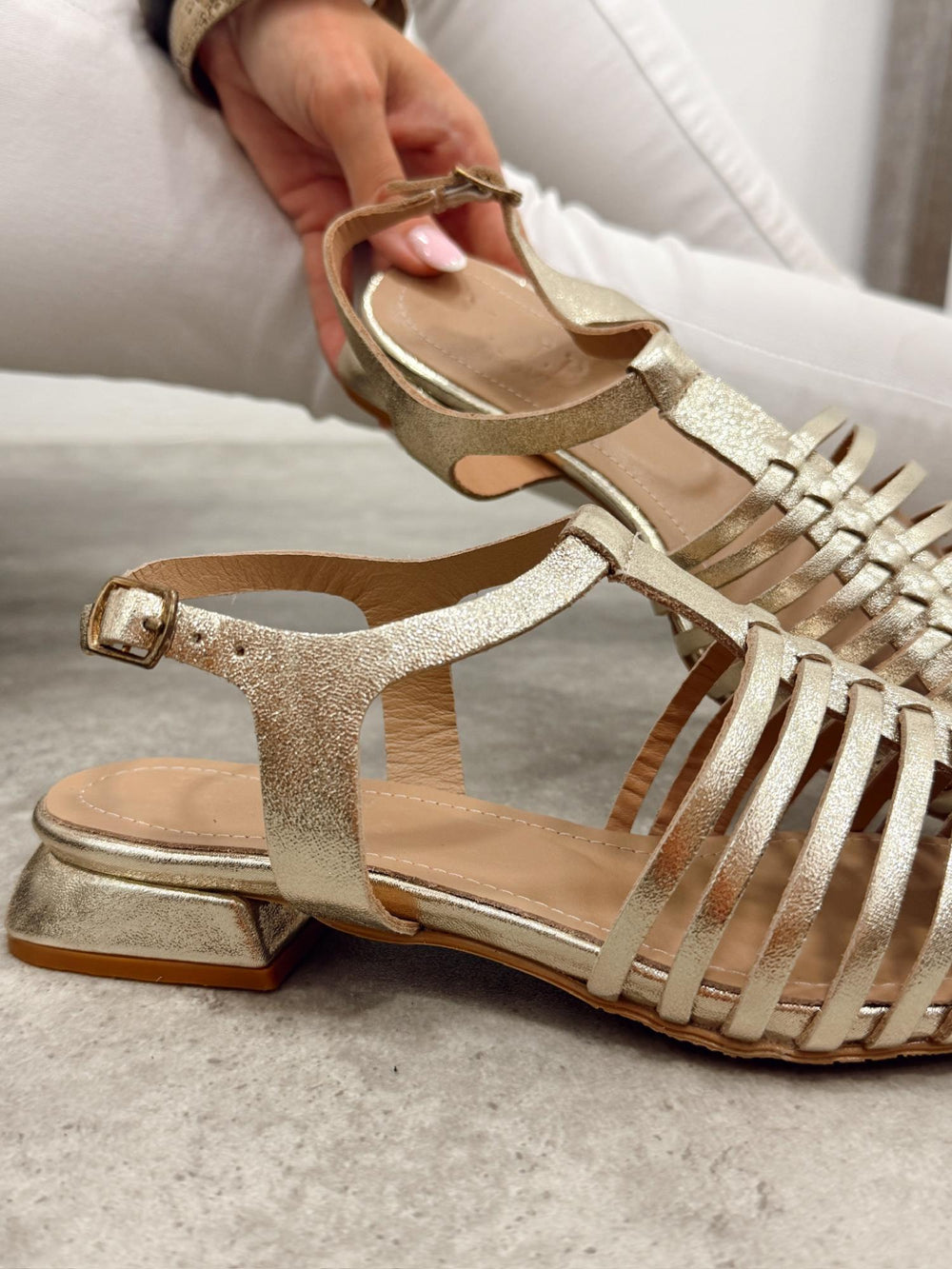Ledersandalen G390 - GOLD