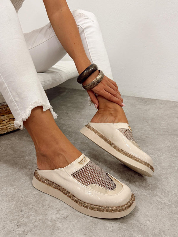 Women Slippers and Mules G486 - BEIGE