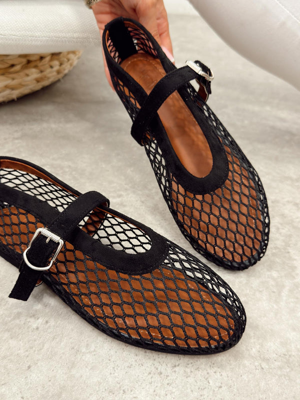Women flats G514 - BLACK
