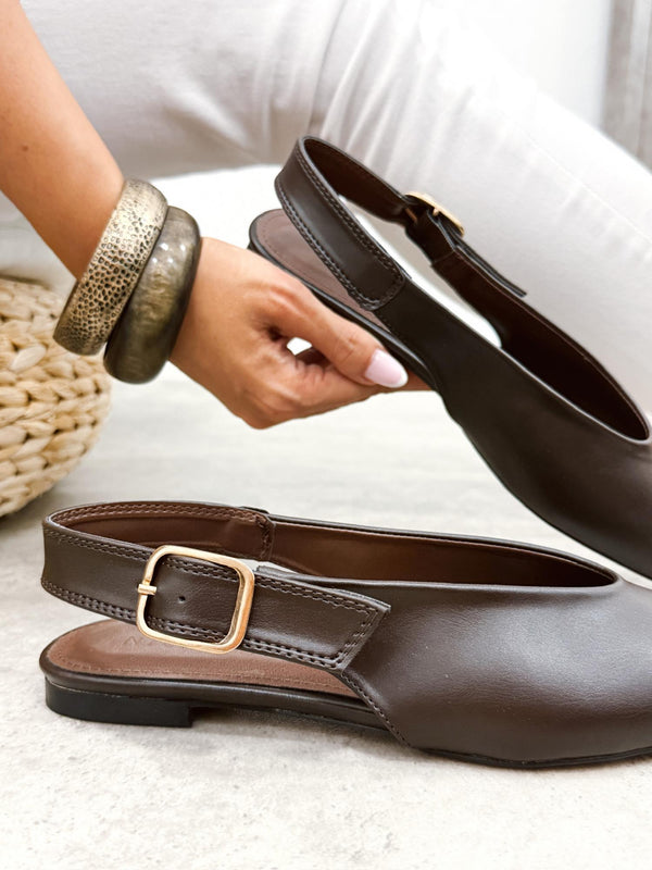 Women sandals G349 - BROWN
