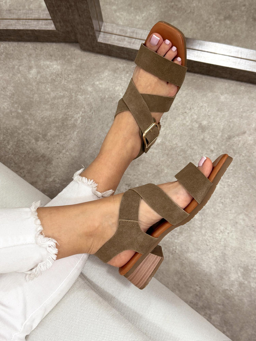 Women sandals G222 - GREEN