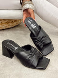 Women Slippers and Mules G478 - BLACK