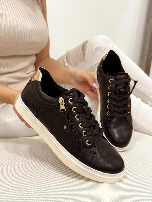 Women sneakers F991 - BLACK