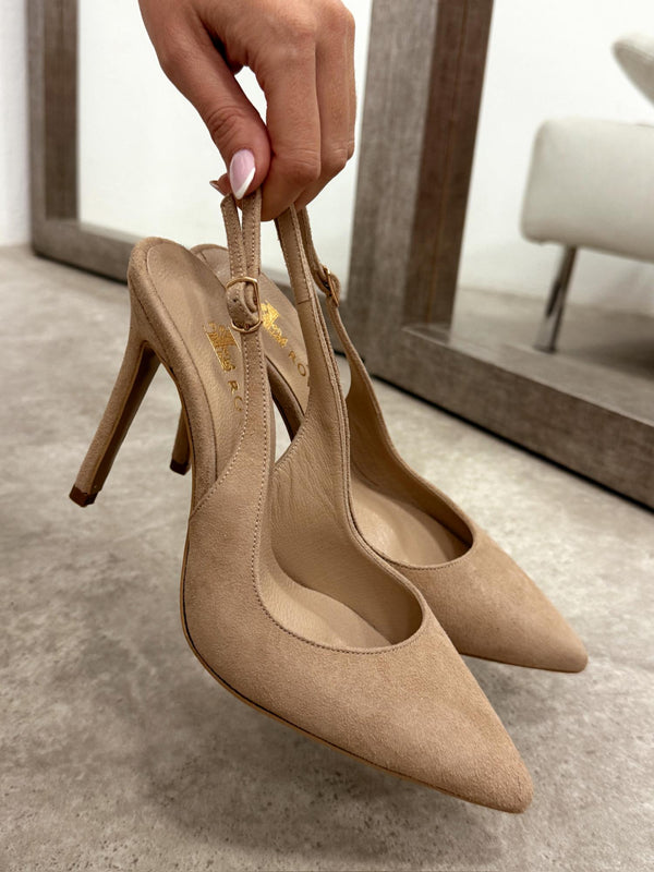 Leather sandals G173 - BEIGE