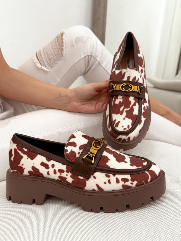 Women flats G016 - BROWN