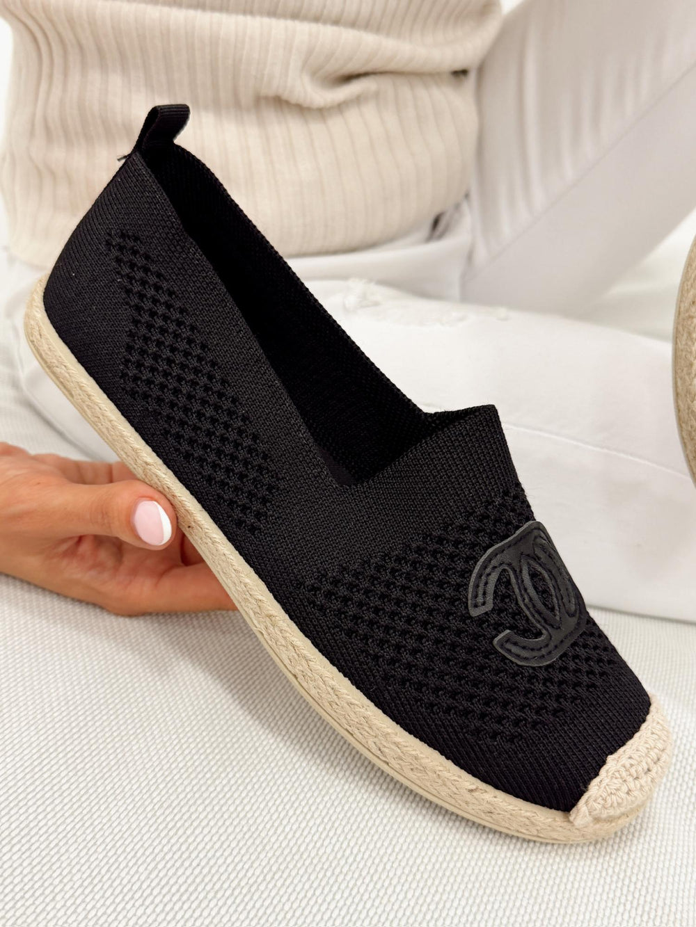 Women flats G322 - BLACK