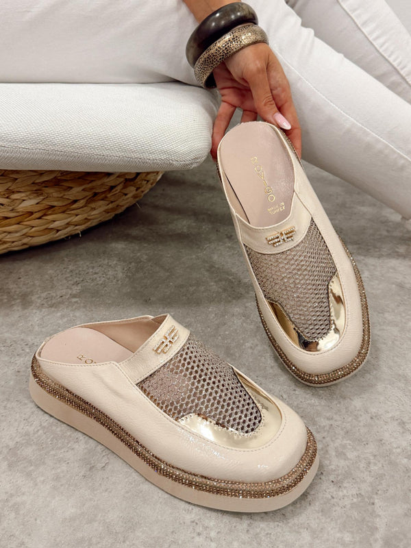 Women Slippers and Mules G486 - BEIGE