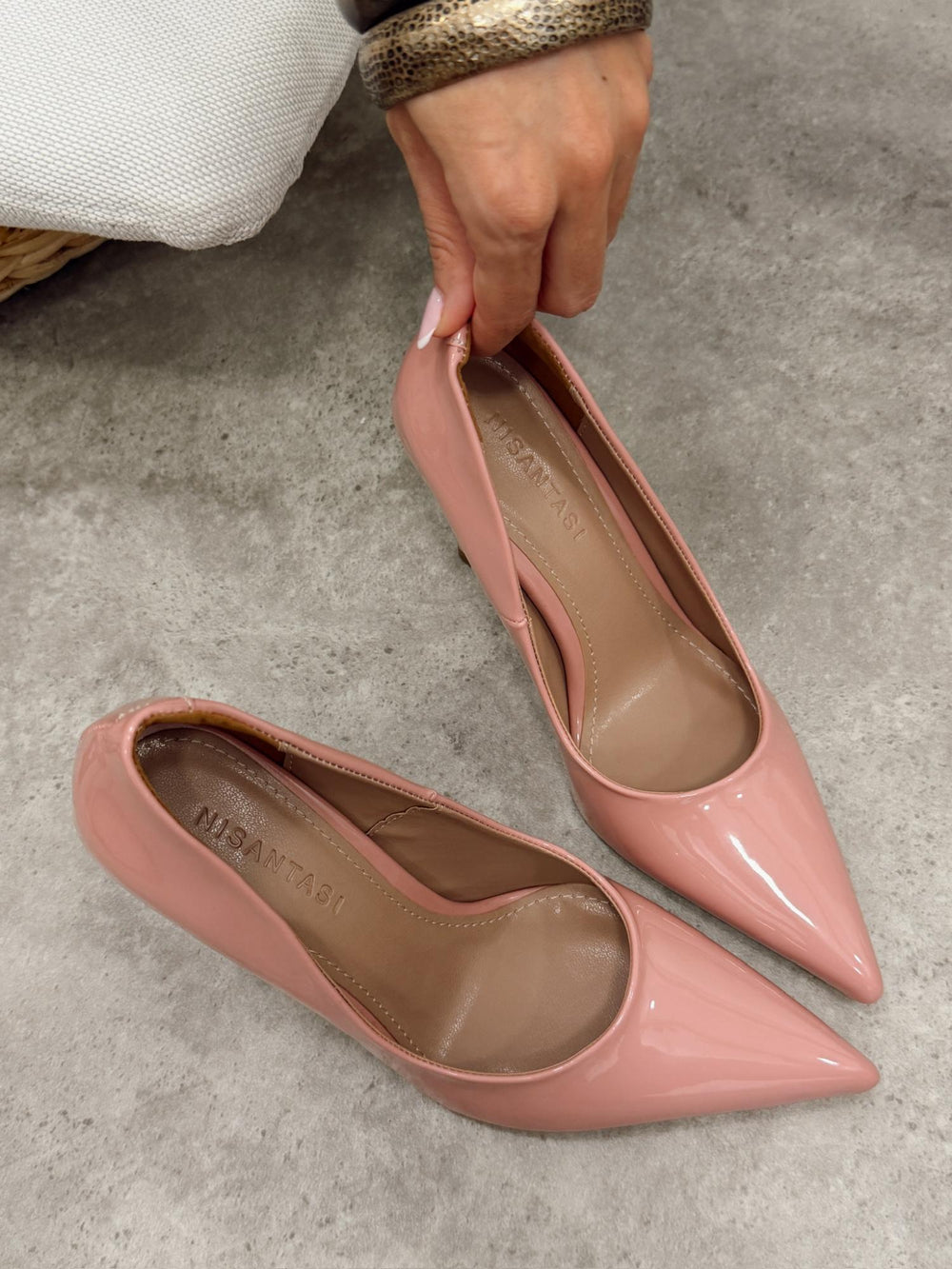 Heels G444 - ROZ PUDRĂ