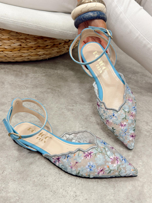 Women sandals G490 - BLUE