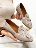 Leather ballet flats G190 - GREY