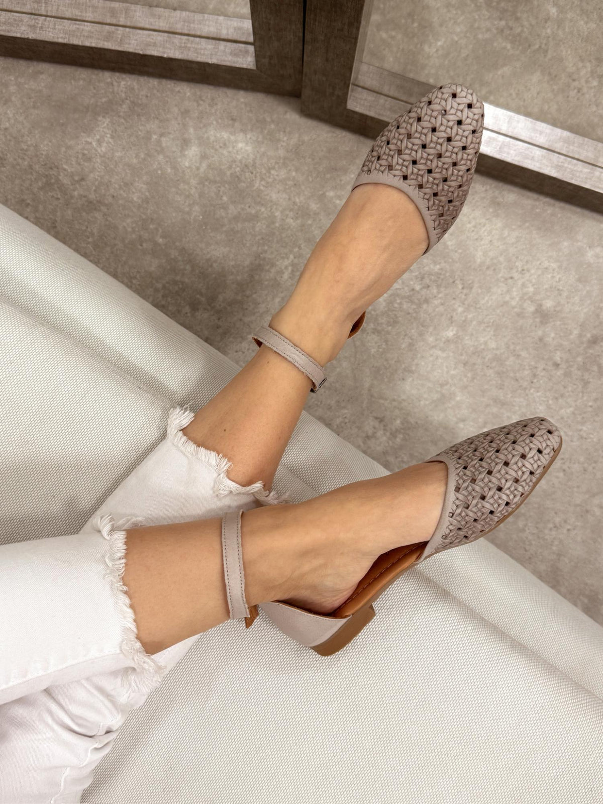 Ledersandalen G202 - GREY