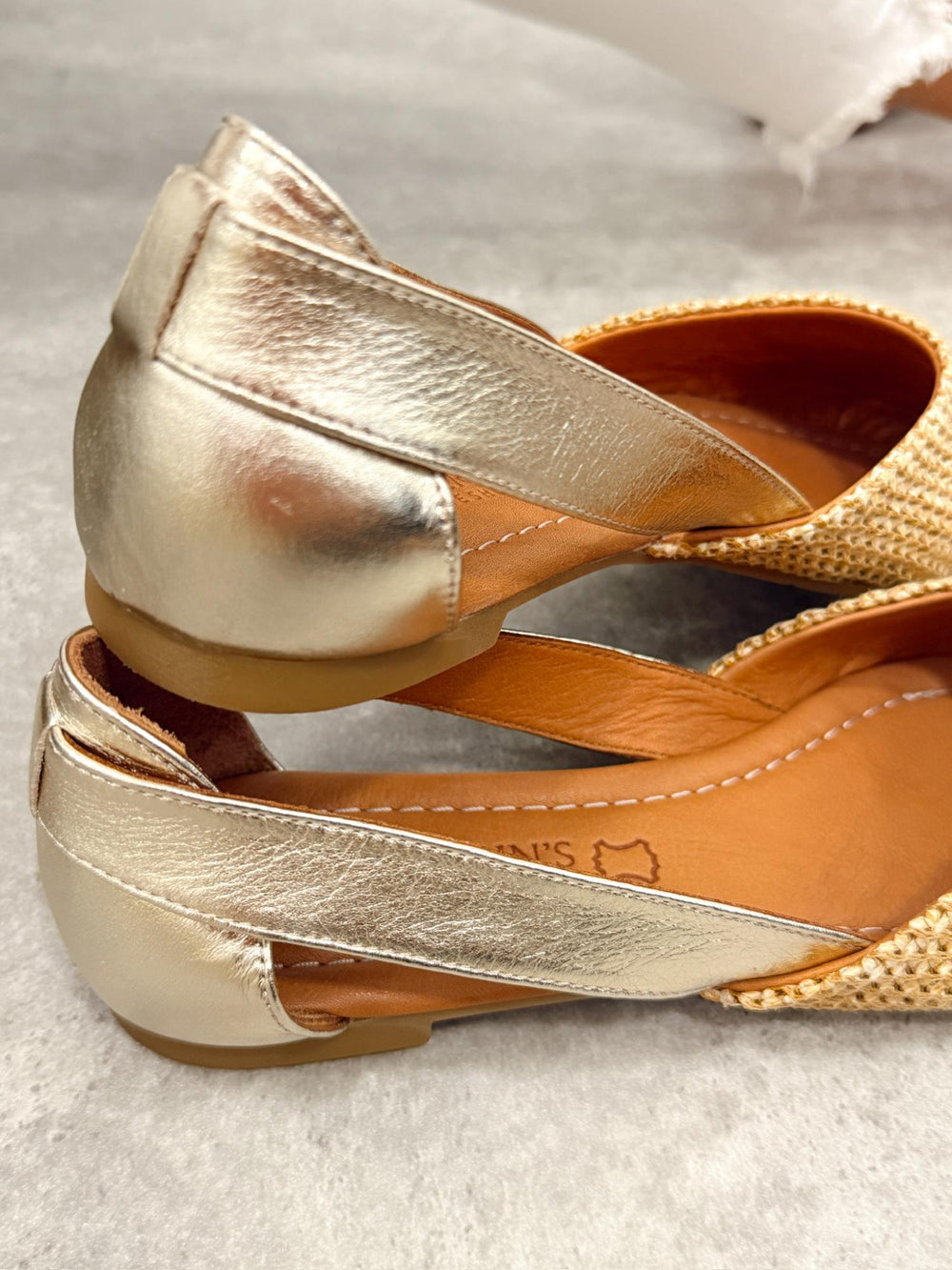 Leather sandals G415 - GOLD