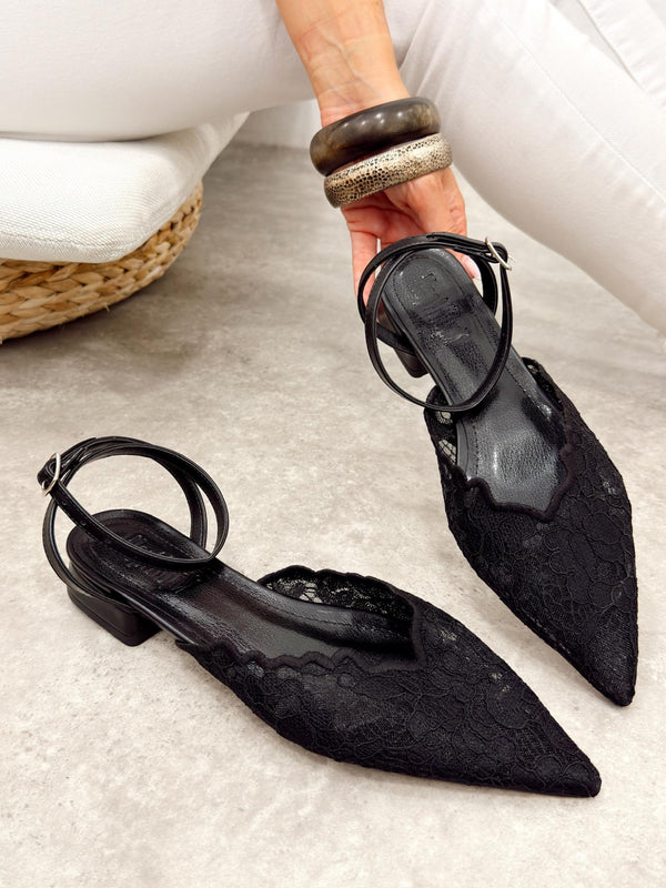 Women sandals G524 - BLACK