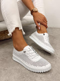 Ledersneaker G398 - WEISS