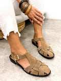 Leder Sandalen G430 - BEIGE
