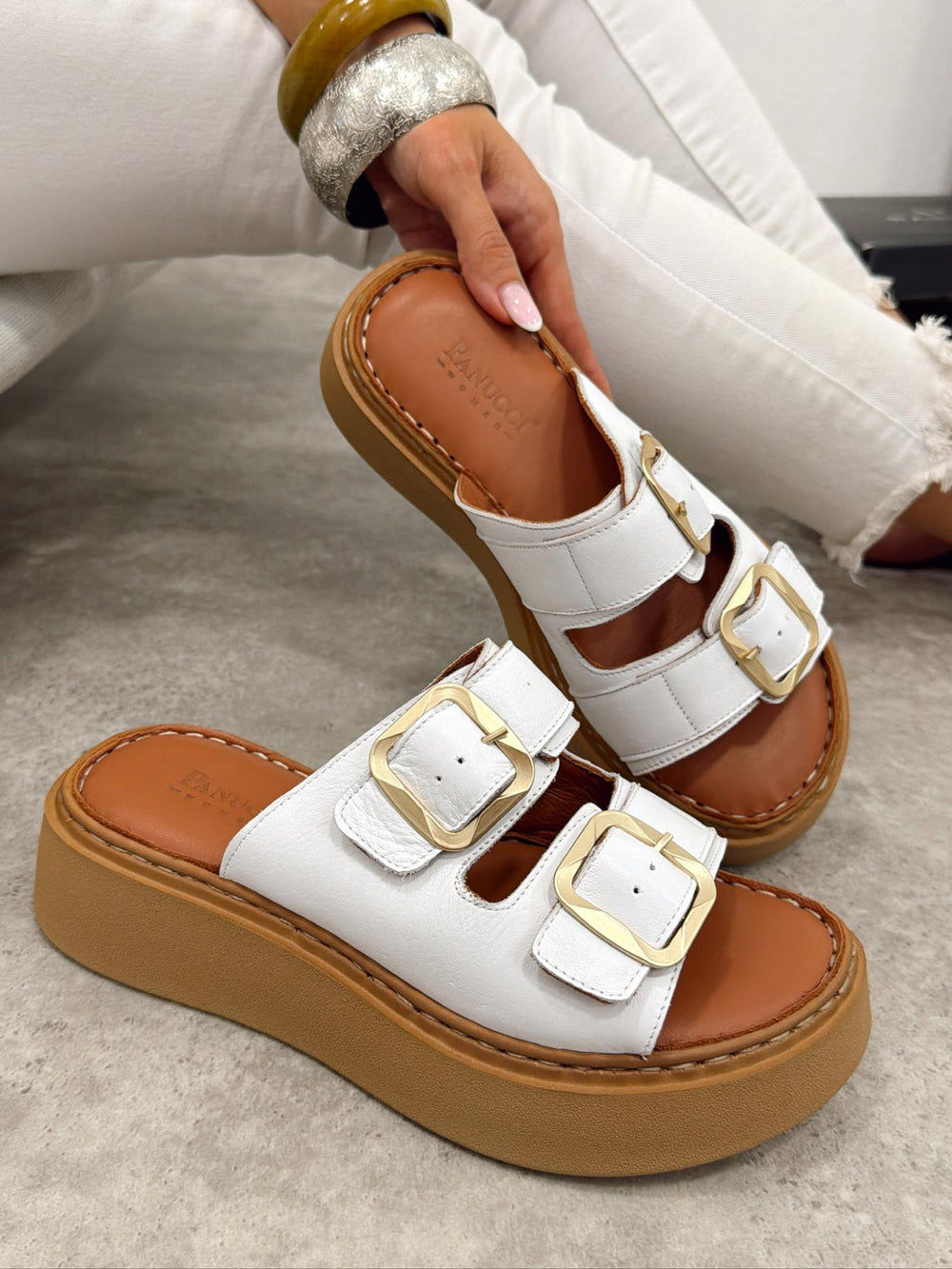 Lederschuhe G402 - WEISS