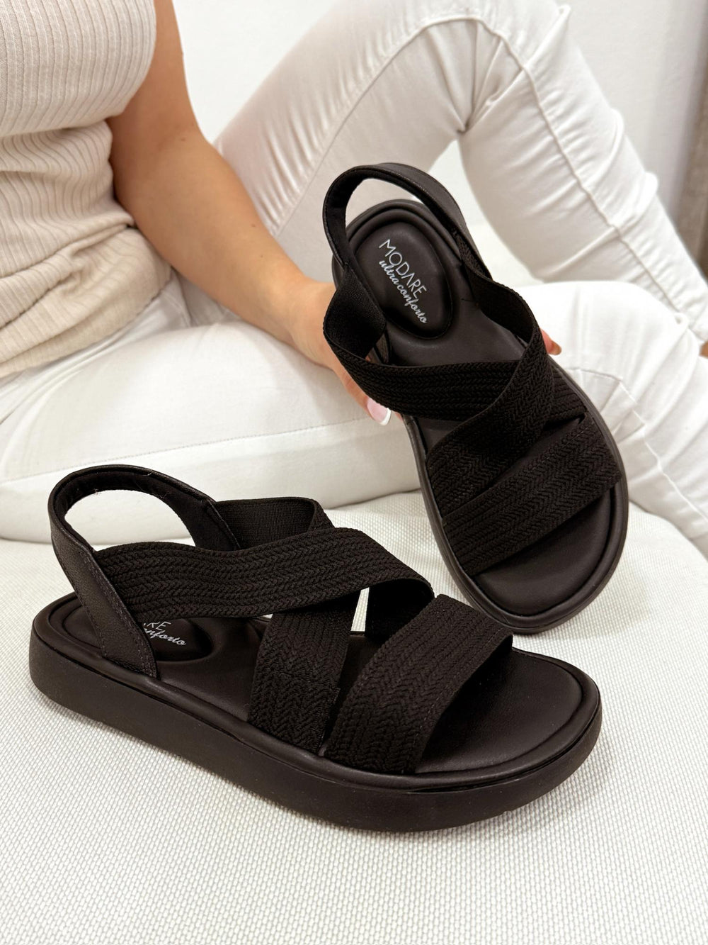 Damen-Sandalen G064 – SCHWARZ