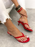 Damen Pantoletten und Mules G515 - ROT