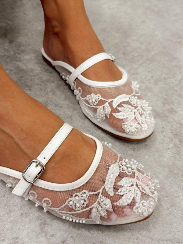 Women Slippers and Mules G481 - WHITE
