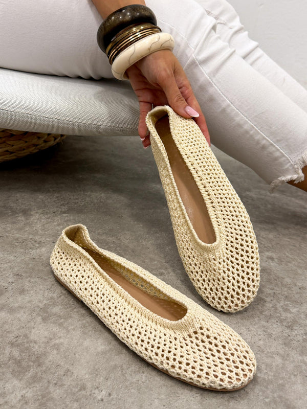 Ballerina flats G448 - LIGHT BEIGE