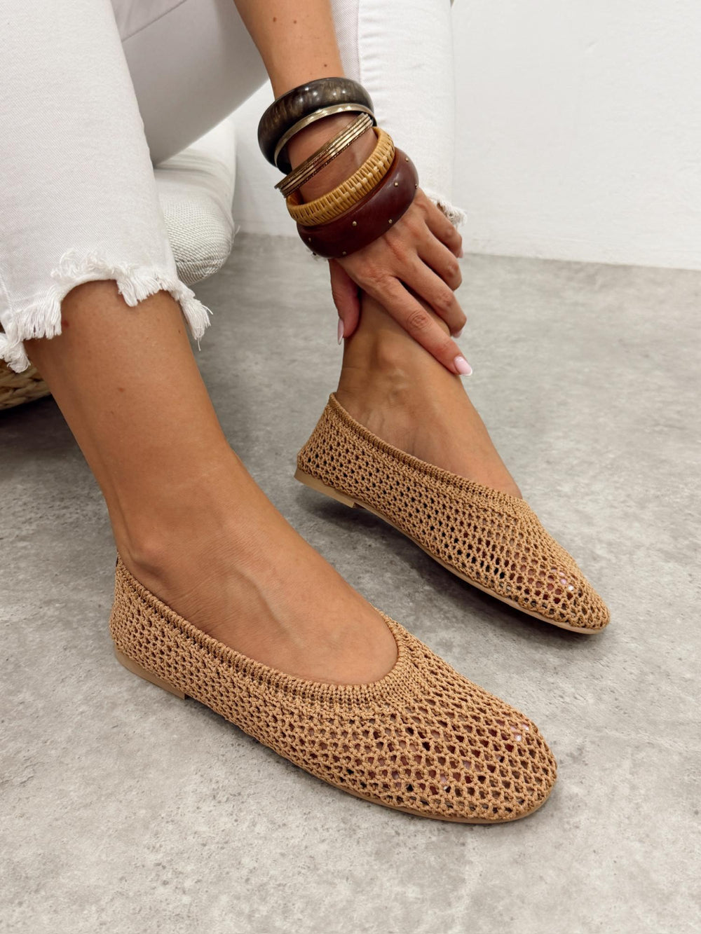 Ballerina-Schuhe G448 - BEIGE