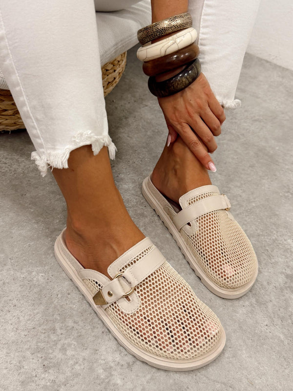 Women Slippers and Mules G496 - BEIGE