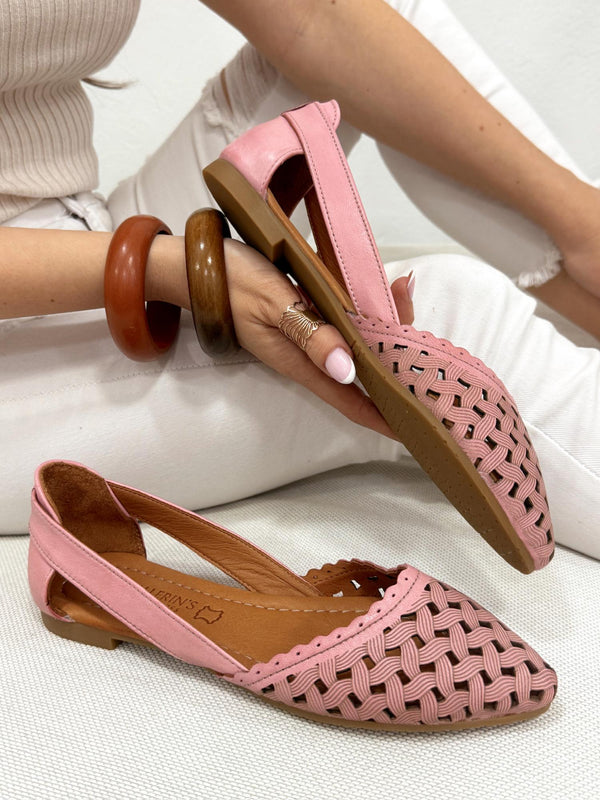 Leather sandals G201 - ROSE