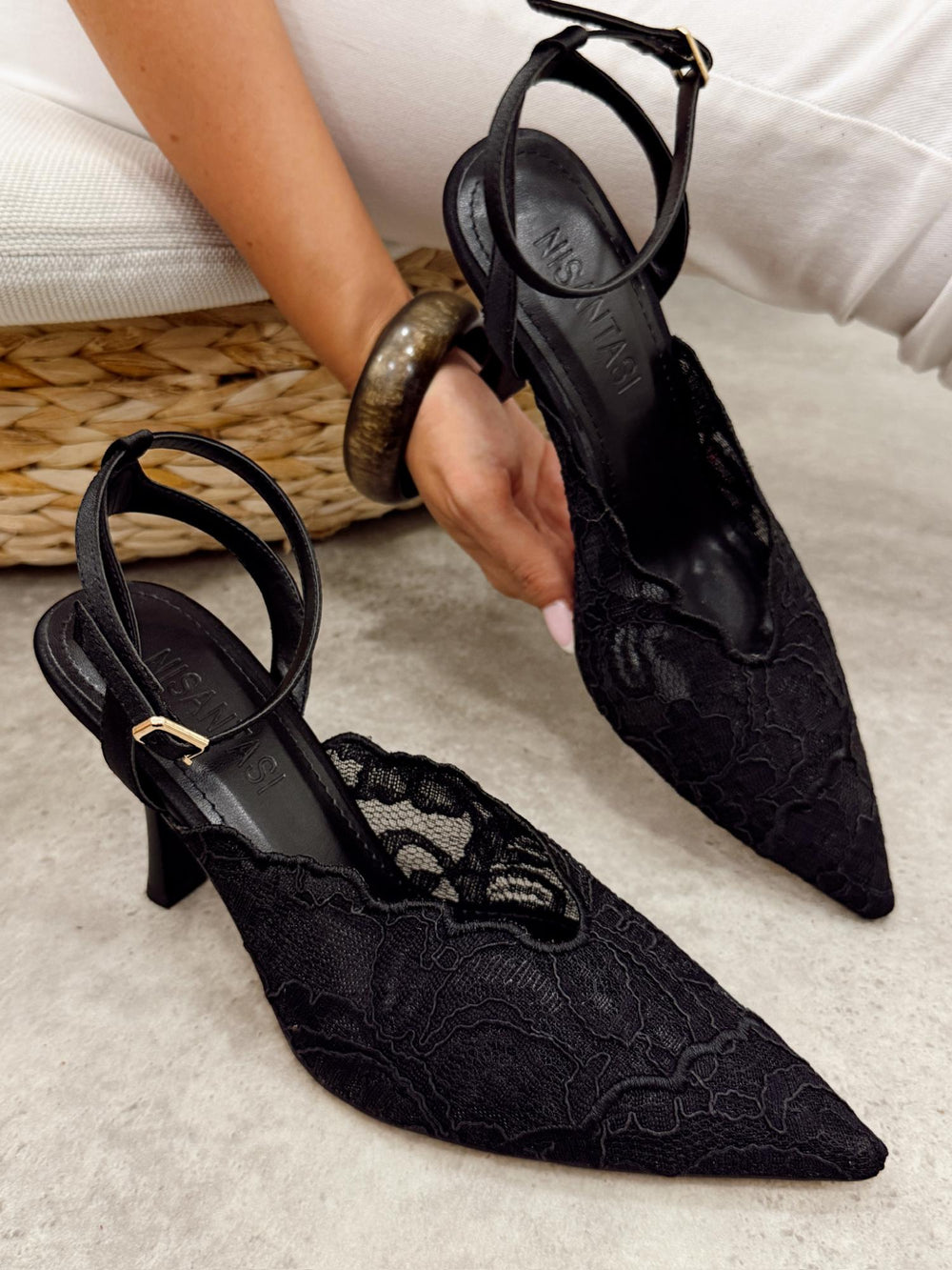 Women sandals G363 - BLACK