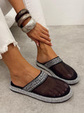 Women Slippers and Mules G483 - BLACK