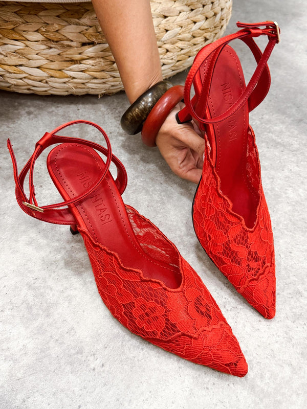 Women sandals G363 - RED