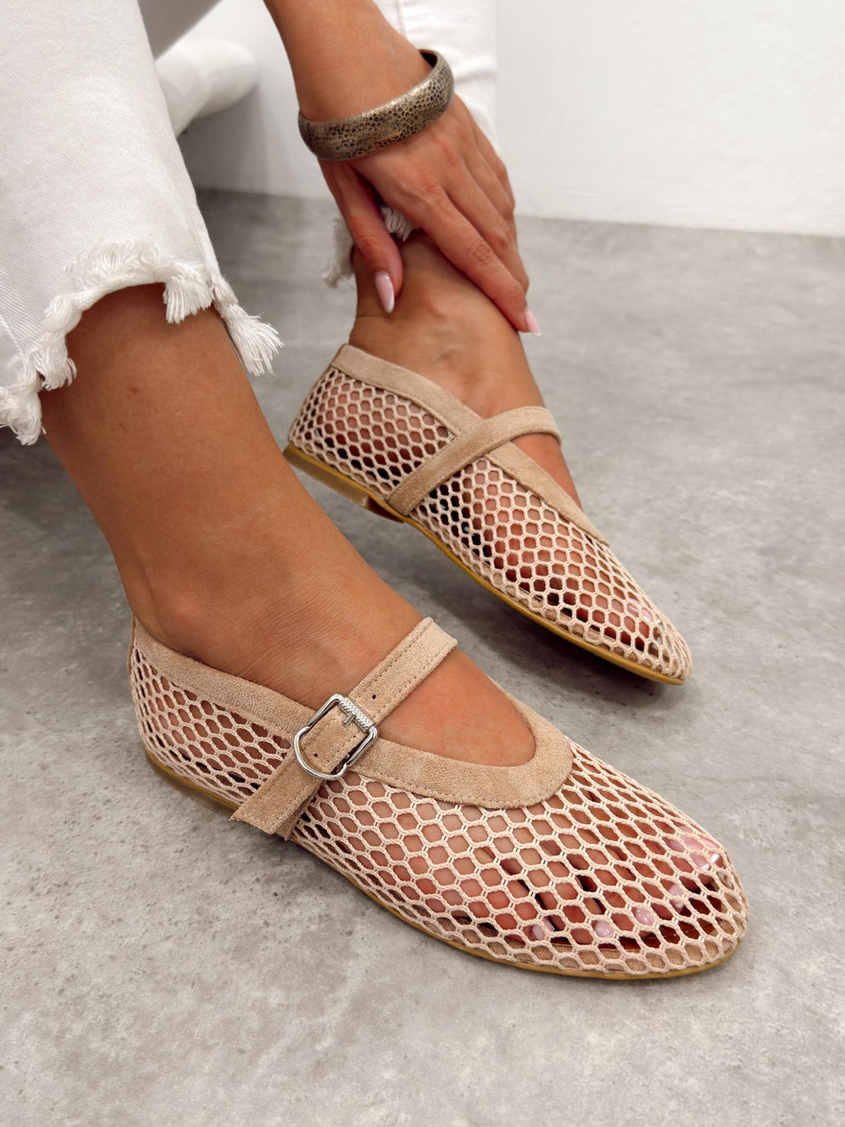 Damen-Ballerinas G514 - BEIGE