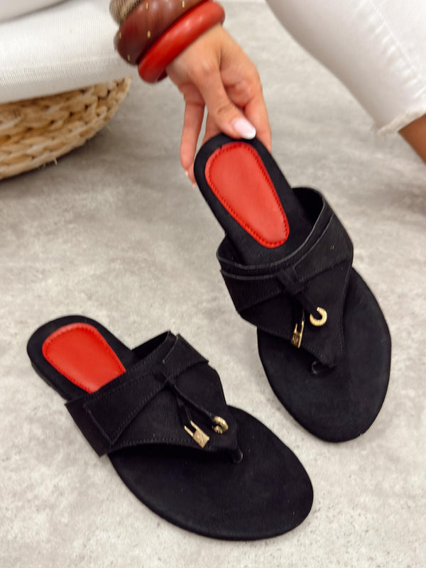 Women Slippers and Mules G503 - BLACK