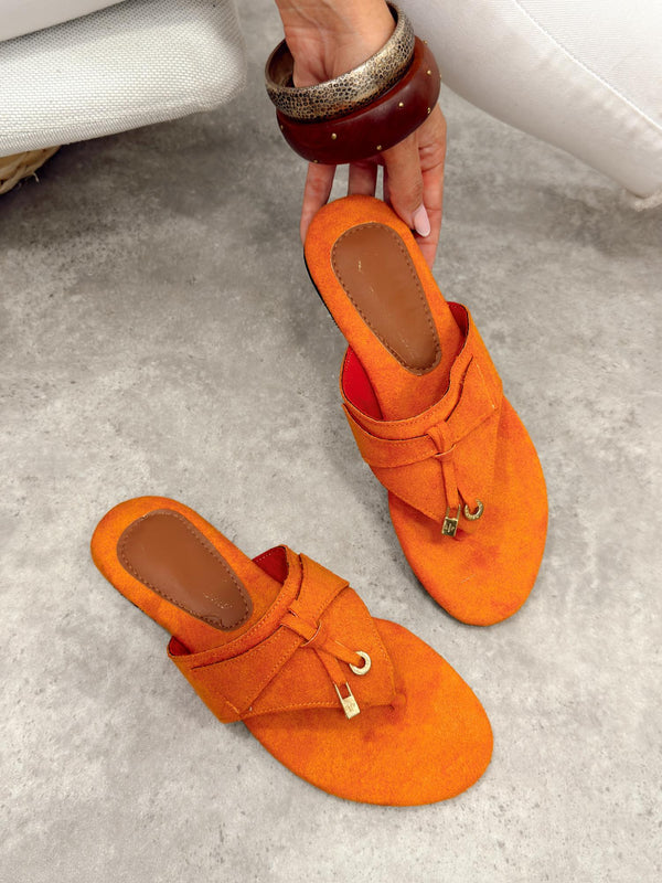 Women Slippers and Mules G503 - ORANGE