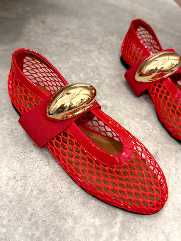 Women flats G512 - RED