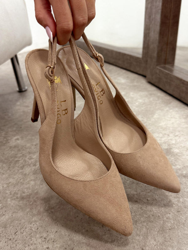 Leather sandals G173 - BEIGE