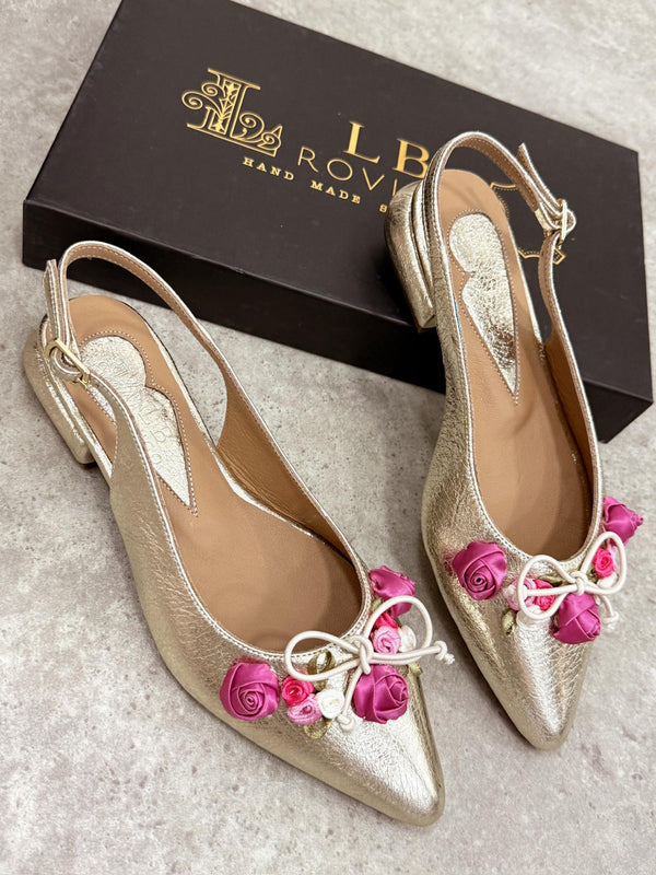 Leather sandals G176 - GOLD