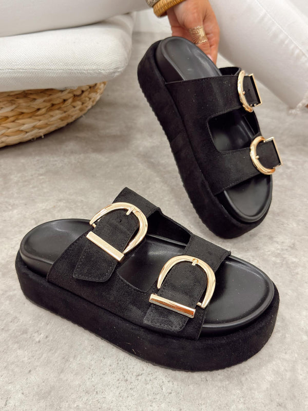 Women Slippers and Mules G498 - BLACK