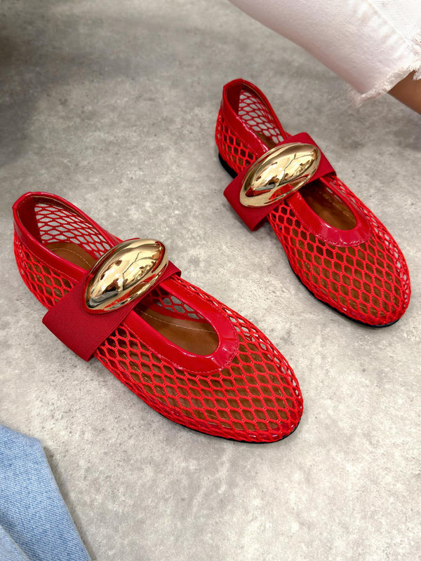 Women flats G512 - RED