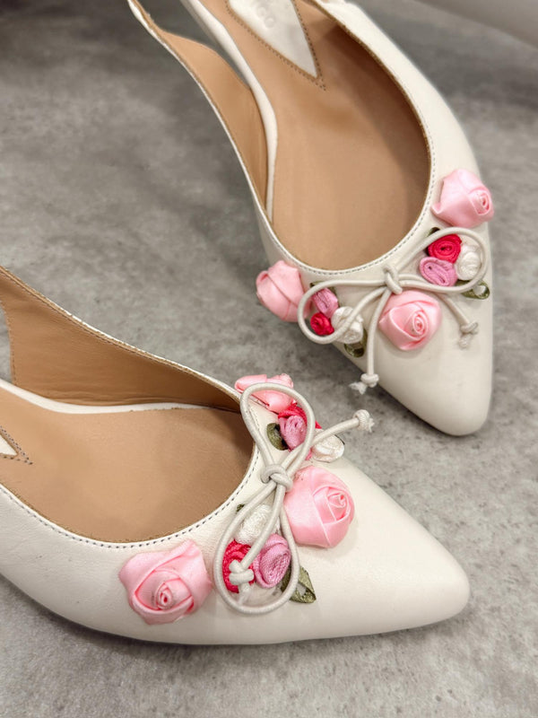 Leather sandals G387 - BEIGE