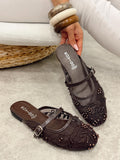 Women Slippers and Mules G481 - BROWN