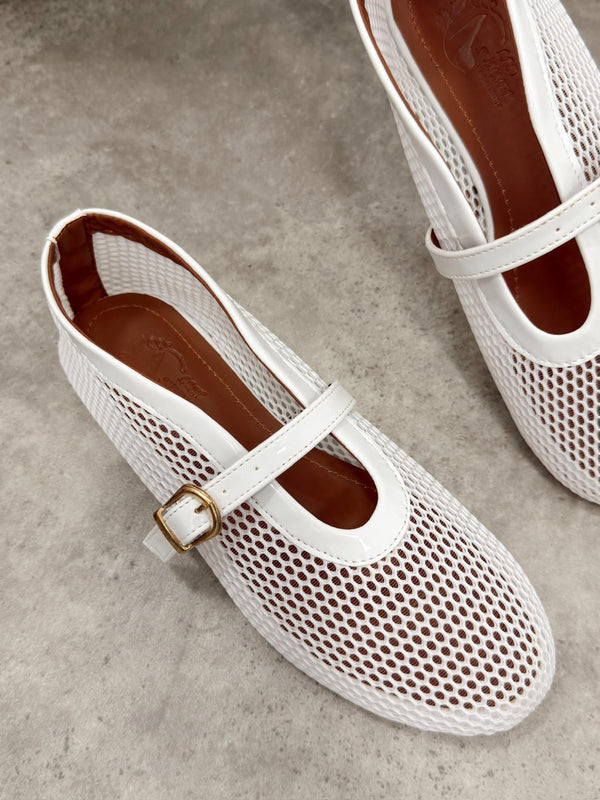 Women flats G505 - WHITE