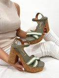 Damensandalen G081 - GRÜN