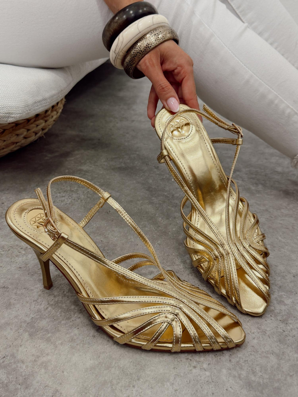 Women sandals G359 - GOLD