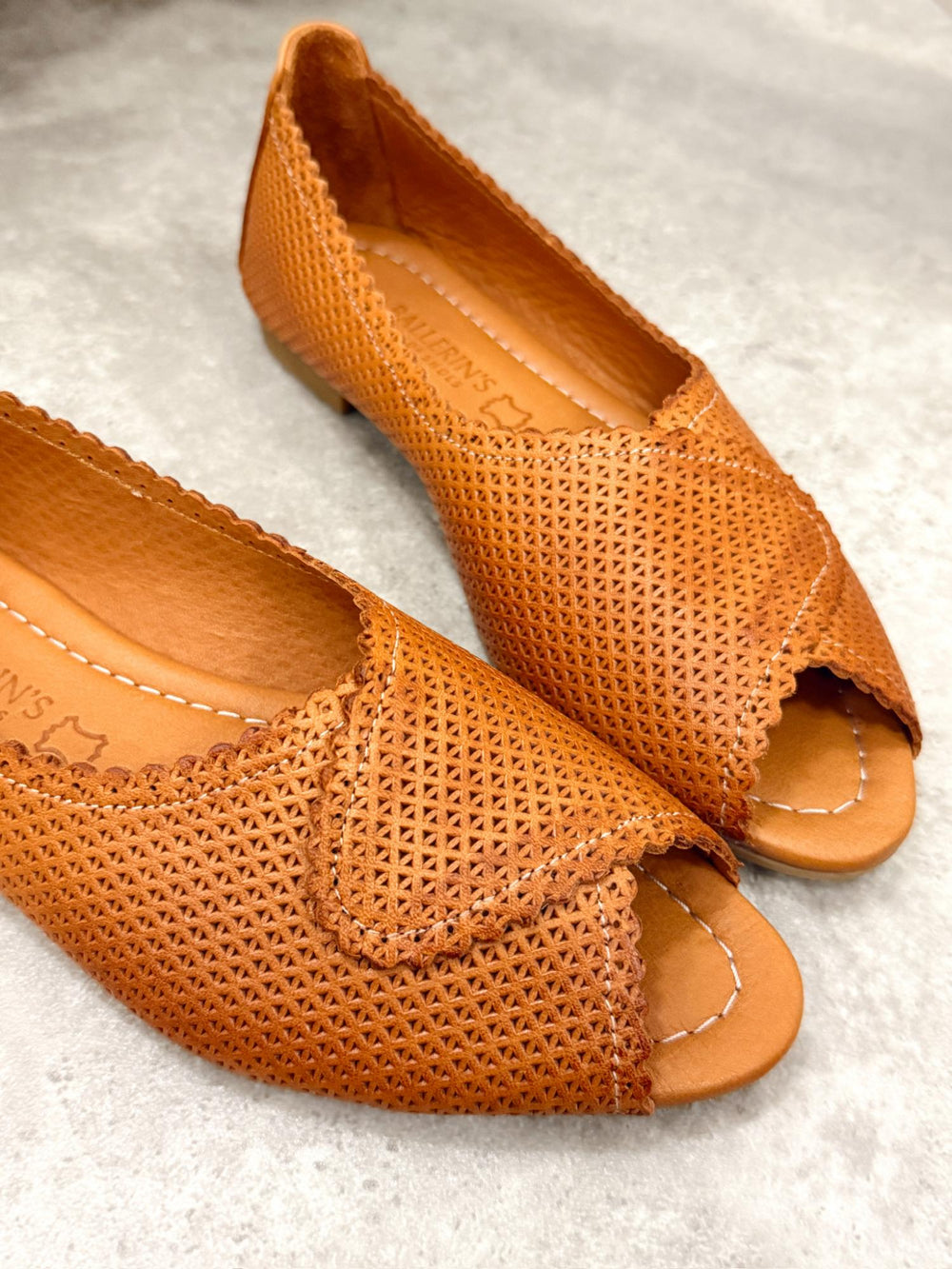 Sandale din piele G416 - CAMEL