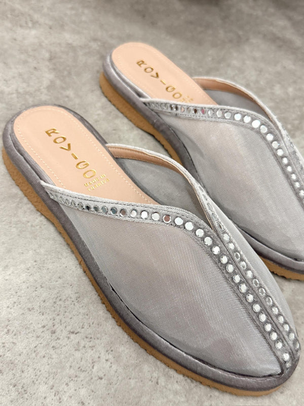Women Slippers and Mules G482 - SILVER