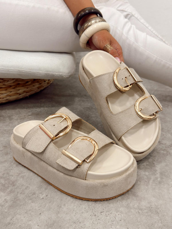 Women Slippers and Mules G498 - BEIGE