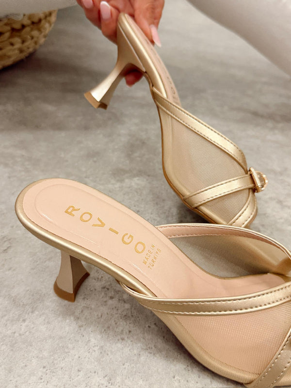 Women Slippers and Mules G477 - GOLD